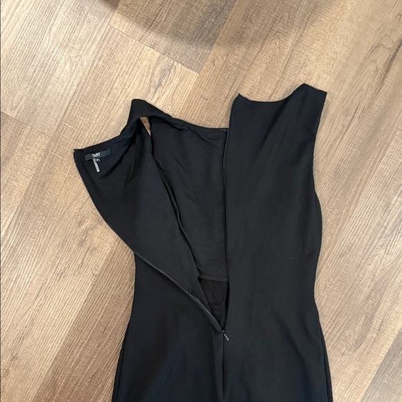 Tart Black Mini cocktail  Dress with faux leather Accents - Picture 7 of 7